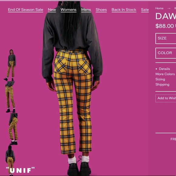 UNIF Pants - “UNIF” Dawson Pant